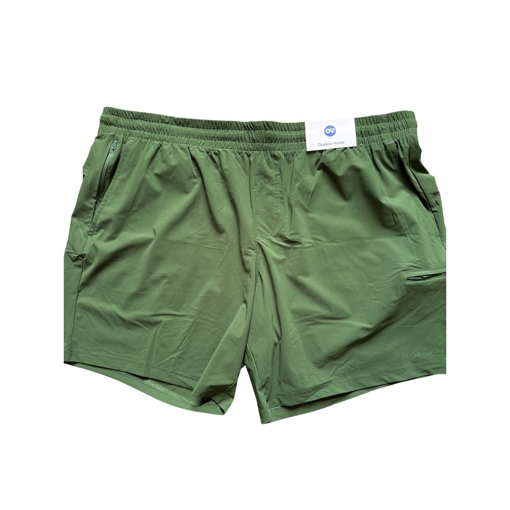 Outdoor Voices High Stride Shorts Mens XXL Green Athletic Running Training NWT